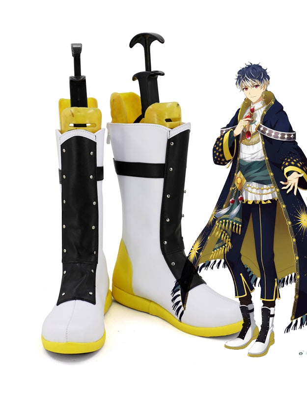 Game Idolish 7 MOMO Cosplay Shoes Boots Custom Made for Adult Men and Women Halloween Carnival