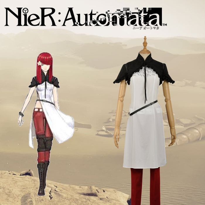 Game NieR:Automata Devola/Popola Cosplay Costume Custom Made for Girls Adult Women Outfit Carnival Halloween