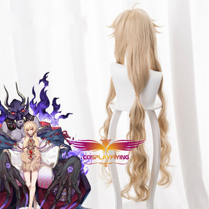 Game Onmyoji 100cm Long Blonde Curly Wavy Cosplay Wig Cosplay for Girls Adult Women Halloween Carnival Party
