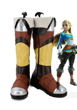 Game The Legend of Zelda "Princess" Zelda Tetra Cosplay Shoes Boots Custom Made for Adult Men and Women Halloween Carnival