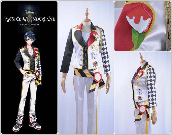 Game Twisted-Wonderland Alice in Wonderland Deuce Spade Cosplay Costume Male Uniform Outfit