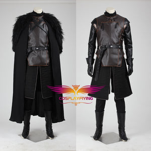 Game of Thrones Jon Snow Night's Watch Cosplay Costume Full Set for Halloween Carnival