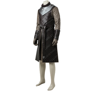 Game of Thrones Season 7 Jon Snow Cosplay Costume Full Set with Armor for Halloween Carnival