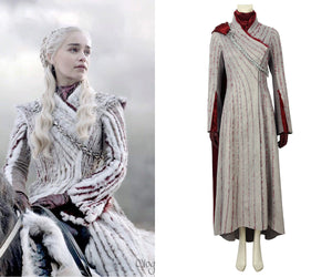 Game of Thrones Season 8 Daenerys Targaryen Mother of Dragon Full Set Cosplay Costume for Halloween Carnival