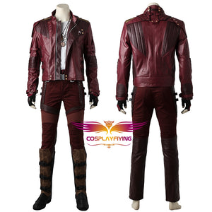 Marvel Comics Guardians of the Galaxy 2 Star Lord Peter Quill Fancy Suit Jacket Short Version Cosplay Costume