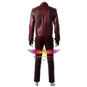 Marvel Comics Guardians of the Galaxy 2 Star Lord Peter Quill Fancy Suit Jacket Short Version Cosplay Costume