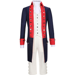 Hamilton Musical Alexander Hamilton Red Stage Uniform Concert Cosplay Costume Carnival Halloween Version B