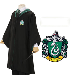 Harry Potter Hogwarts Gryffindor Slytherin Ravenclaw Hufflepuff Wizard Witch Robe Cloak Only Cosplay Costume Halloween Carnival Version A