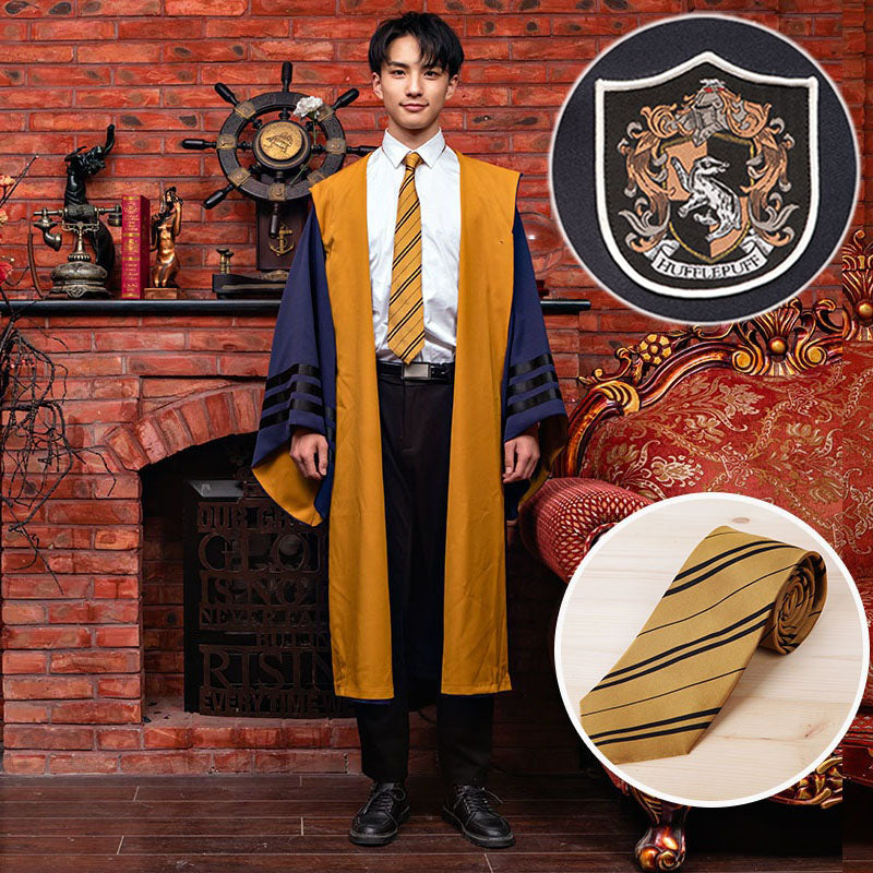 Harry Potter Gryffindor Ravenclaw Slytherin Robe Cloak Tie Costume
