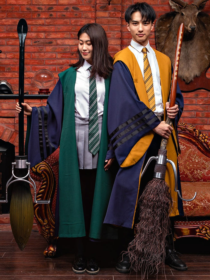 Fantastic Beasts and Where to Find Them Gryffindor Slytherin Ravenclaw Hufflepuff Robe Cloak+Tie Cosplay Costume Halloween Carnival Vintage Thin Version
