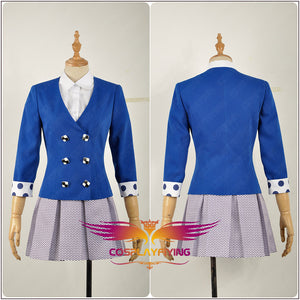 Heathers The Musical Rock Musical Veronica Sawyer Stage Dress Concert Cosplay Costume Adult Women Fancy Blue Jacket