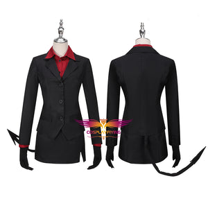 Helltaker Pandemonica the Tired Demon Cosplay Costume Halloween Carnival Party