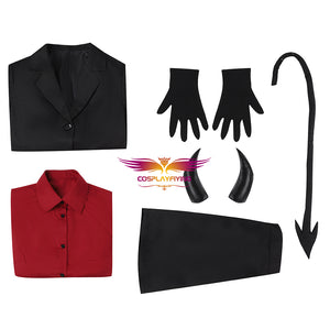 Helltaker Pandemonica the Tired Demon Cosplay Costume Halloween Carnival Party