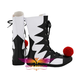 2019 New Horror Movie Stephen King's It Clown Joker Cosplay Shoes Boots Custom Made for Adult Men and Women Halloween Carnival