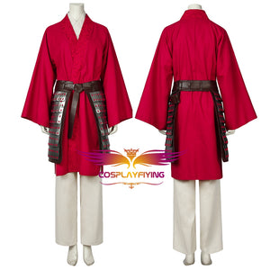 Disney Princess Mulan 2020 New Movie Cosplay Costume with Armor Accessories Full Set for Halloween Carnival