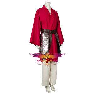 Disney Princess Mulan 2020 New Movie Cosplay Costume with Armor Accessories Full Set for Halloween Carnival