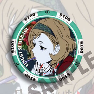 Anime Kakegurui: Compulsive Gambler Yomoduki Runa Saotome Meari Jabami Yumeko Cosplay Prop Badge Brooch Badge Emblem