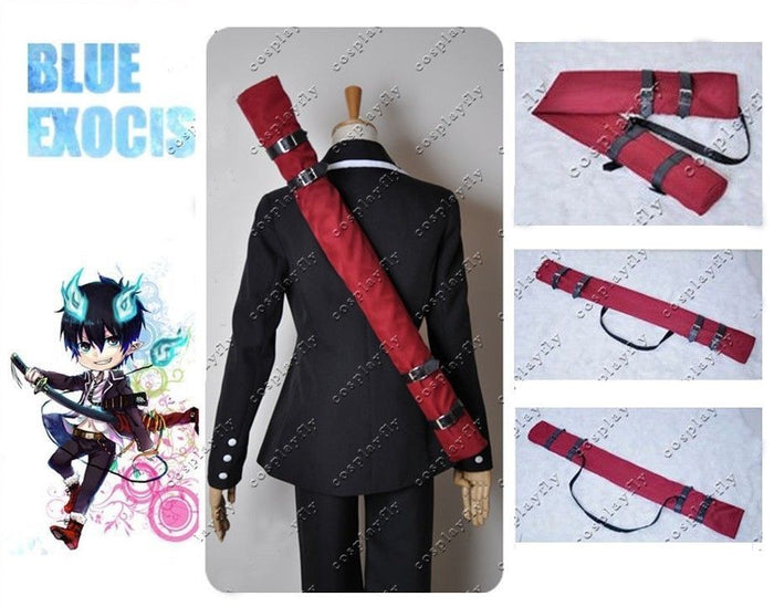 Ao no Blue Exorcist Rin Okumura Cosplay Prop 108 cm & 42.5 inch Burgundy Sword Bag Halloween
