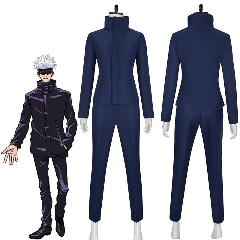 Cosplayflying - Buy Jujutsu Kaisen Gojō Satoru Navy Blue Outfits ...