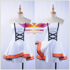 LoveLive SunShine Aqours Kurosawa Dia 6th Anniversary Stage COS Cosplay Costume Custom Sexy Strapless Dress fan-shaped Hairpin