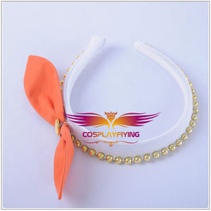 LoveLive SunShine Aqours Kurosawa Dia 6th Anniversary Stage COS Cosplay Costume Custom Sexy Strapless Dress fan-shaped Hairpin