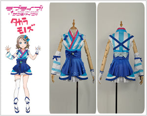 LoveLive!SunShine!! Aqours Watanabe You Stage Mijyuku Mijuku DREAMER Matte Satin Uniform Cosplay Costume