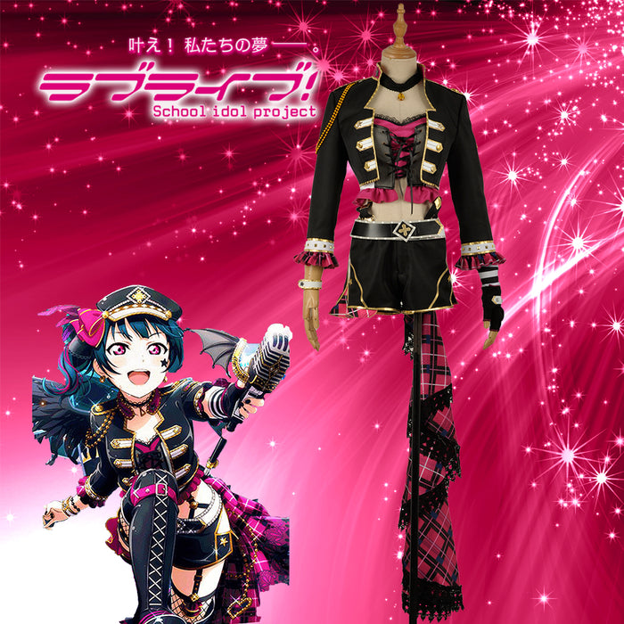 LoveLive!SunShine!! Tsushima Yoshiko Rock Awakening Stage Uniform Cosplay Costume