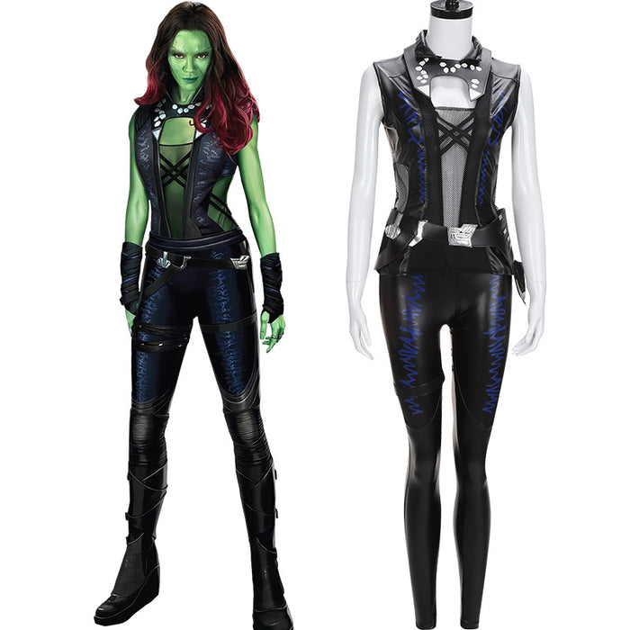 Marvel Avengers Guardians of the Galaxy Gamora Outfit Cosplay Costume For Adult Halloween Carnival Outfit