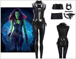Marvel Avengers Guardians of the Galaxy Gamora Outfit Cosplay Costume For Adult Halloween Carnival Outfit