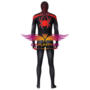 Marvel Movie Ultimate Avengers Spider-Man Miles Morales Cosplay Costume for Carnival Halloween Simple Version B