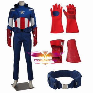 Marvel Avengers 1 Captain America Rogers Cosplay Costume for Halloween Carnival