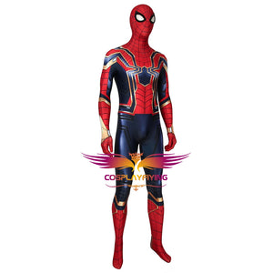Marvel Avengers 4: Endgame Iron Spiderman Peter Parker Cosplay Costume Full Set for Halloween Carnival