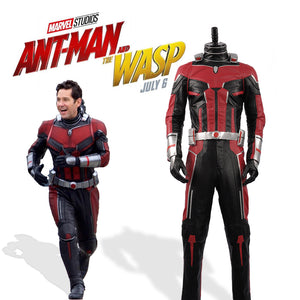 Marvel Avengers Ant-Man and the Wasp Ant Man Scott Lang Uniform Outfit Leather Cosplay Costume