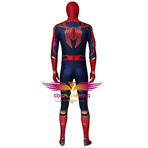 Marvel Movie Spider-Man: Far From Home Iron Spider Peter Parker Jumpsuit Cosplay Costume Simple Version