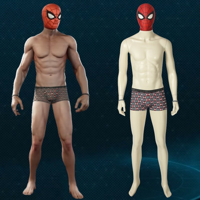 Marvel Avengers Spider-Man PS4 Undies Peter Parker Jumpsuit Cosplay Costume for Halloween Carnival