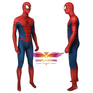 Marvel Avengers Spider-Man Peter Parker Classic suit Jumpsuit Cosplay Costume for Halloween Carnival