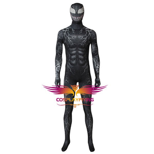 Marvel Movie Venom Eddie Brock Spider-Man Jumpsuit Cosplay Costume for Halloween Carnival Luxurious Versiion