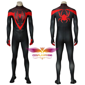 Marvel Avengers Ultimate Spider-Man Miles Morales Jumpsuit Cosplay Costume for Halloween Carnival Version A
