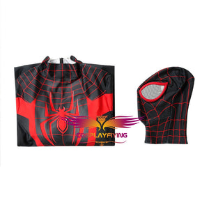 Marvel Film Ultimate Spider-Man Jumpsuit Miles Morales Cosplay Costume Halloween Carnival Simple Version A
