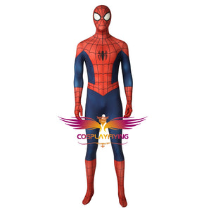 Marvel Movie Ultimate Spider-Man Season 1 Peter Parker Cosplay Costume for Halloween Carnival Luxurious Version
