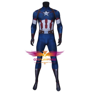 Marvel Movie Avengers 2: Age of Ultron Steve Rogers Captain America Cosplay Costume for Halloween Carnival Simple Version