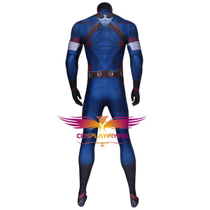 Marvel Comics Avengers 2: Age of Ultron Captain America Steve Rogers Jumpsuit Cosplay Costume Halloween Carnival Party