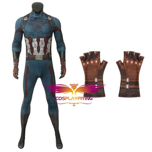 Marvel Movie Avengers 3: Infinity War Steve Rogers Captain America Cosplay Costume for Halloween Carnival Party Luxurious Version