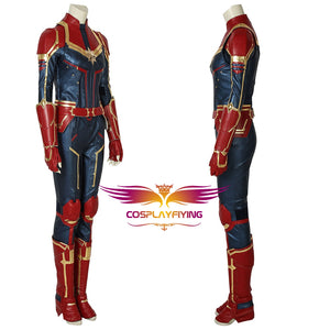 Marvel Comics Avengers Captain Marvel Carol Danvers Cosplay Costume Version E for Halloween Carnival