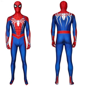 Marvel Comics Avengers Spiderman PS4 Peter Parker Cosplay Costume Jumpsuit for Carnival Halloween
