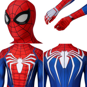 Marvel Spiderman PS4 Avengers Peter Parker Jumpsuit Cosplay Costume for Carnival Halloween Simple Version