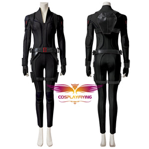Marvel Comics Black Widow Natasha Romanoff Black Version Suit Cosplay Costume for Halloween Carnival