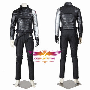 Marvel Comics Captain America 2: Winter Soldier Bucky Barnes Cosplay Costume Halloween Carnival