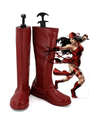 Marvel Comics Phantom killer Elektra Cosplay Shoes Boots Custom Made for Adult Men and Women