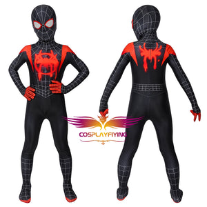 Marvel Kids Cosplay Child Size Spider-Man: Into the Spider-Verse Miles Morales Jumpsuit Cosplay Costume